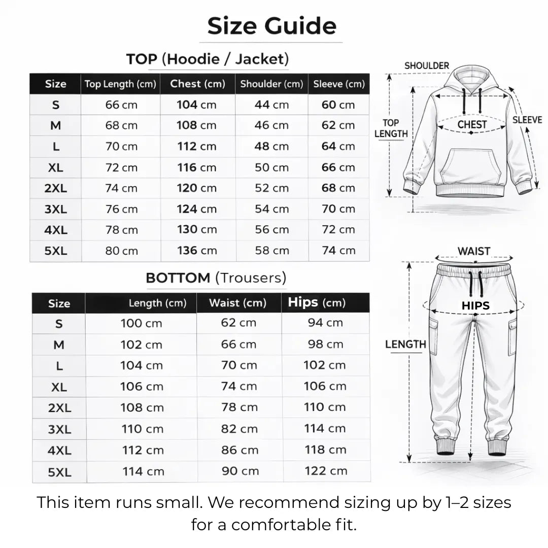 Men's Milano Printed Hoodie and Drawstring Sweatpants Set