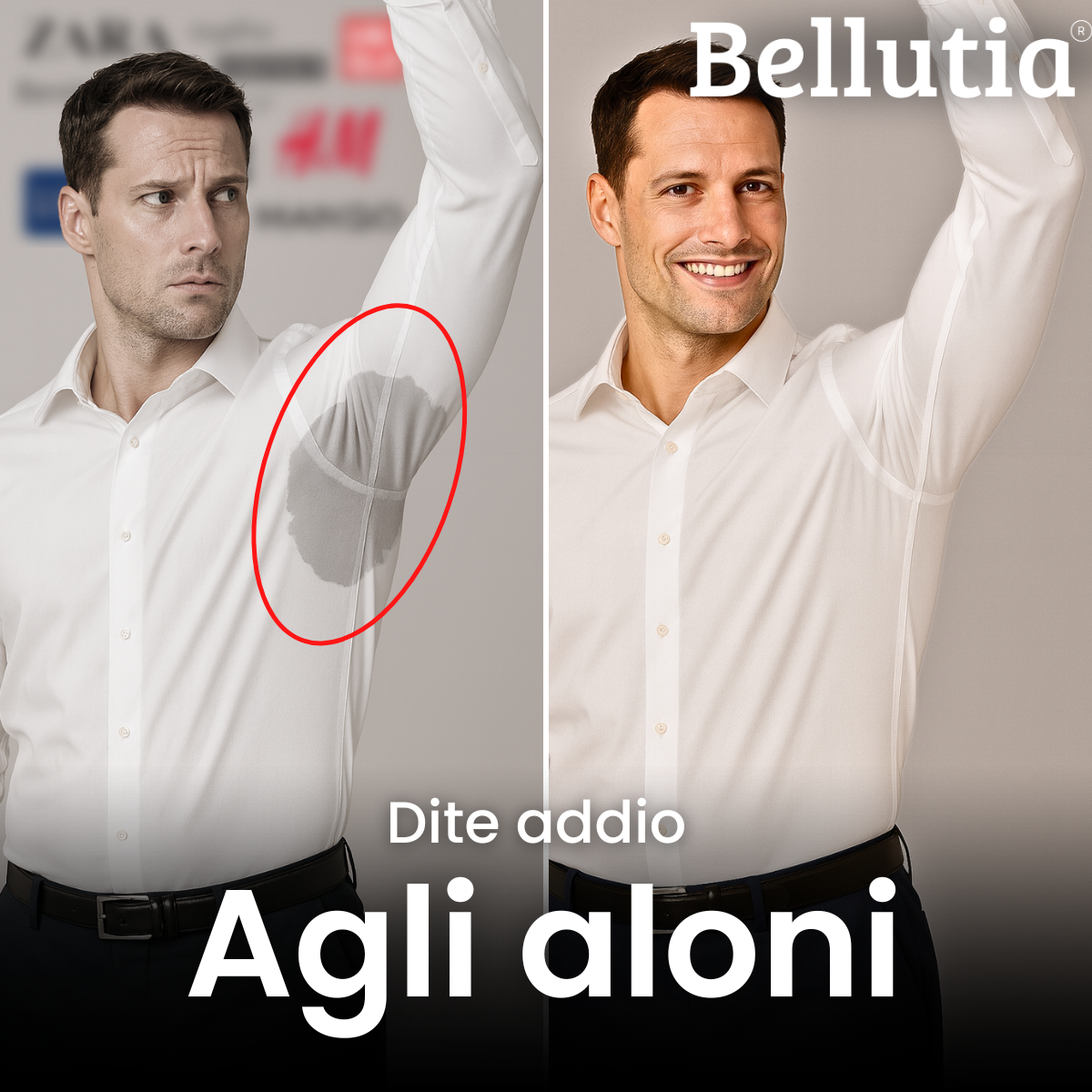 Camicia Antipiega a Taglio Aderente