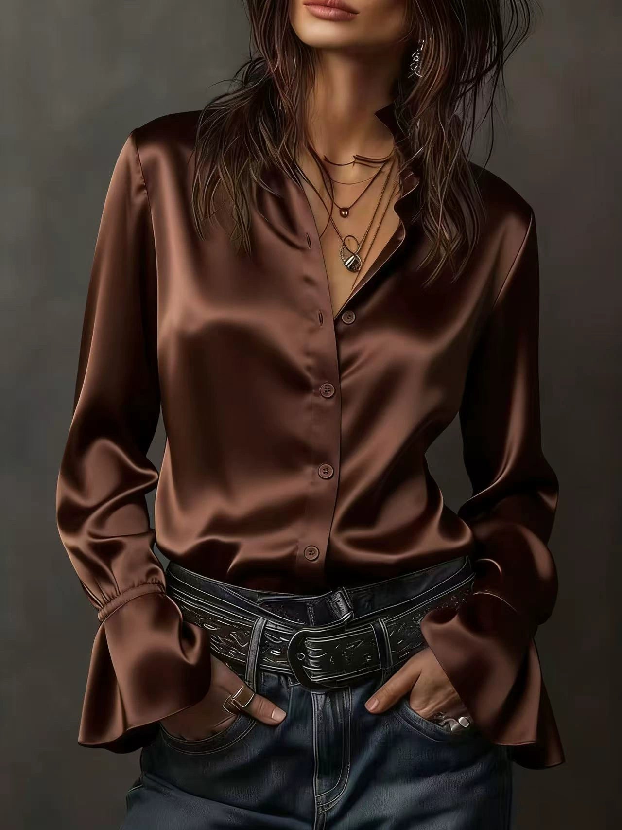 New solid color shirt